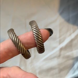 David Yurman medium cable hoop earrings